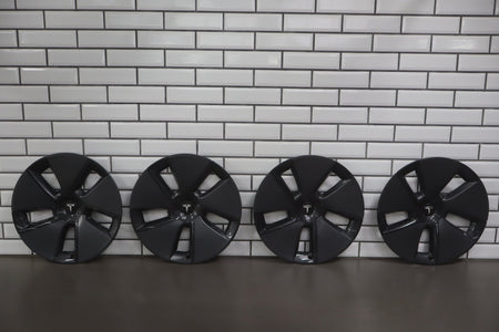 17-23 Tesla Model 3 Wheel Cover/Hub Cap OEM 18" Aero Wheels Dark Gray