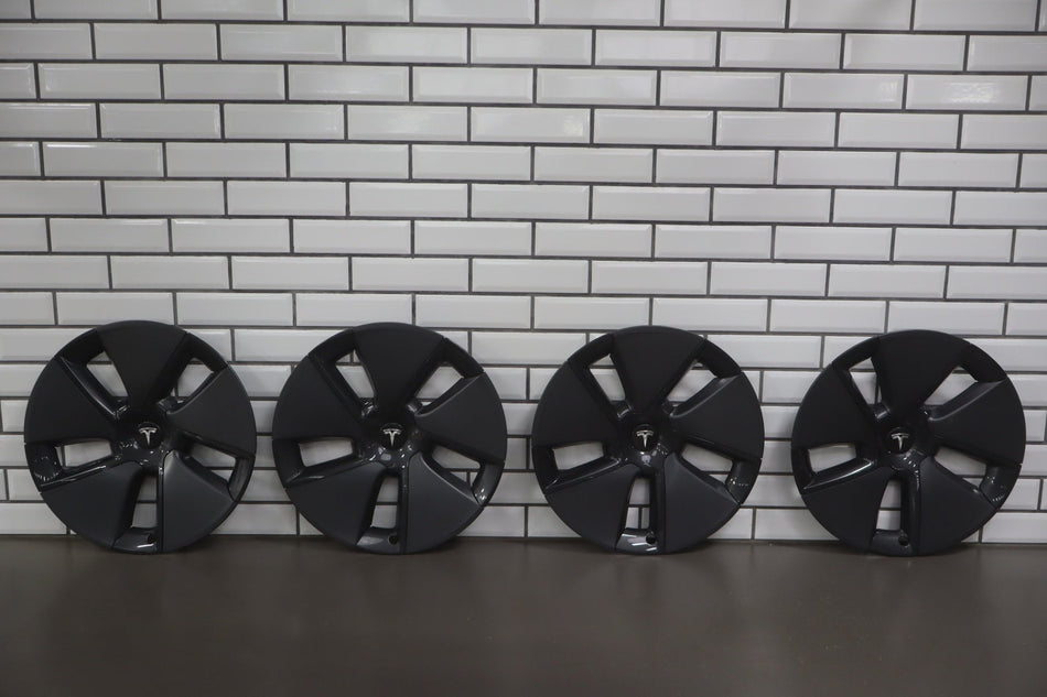 17-23 Tesla Model 3 Wheel Cover/Hub Cap OEM 18" Aero Wheels Dark Gray