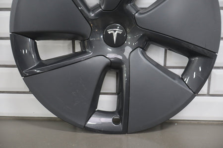 17-23 Tesla Model 3 Wheel Cover/Hub Cap OEM 18" Aero Wheels Dark Gray