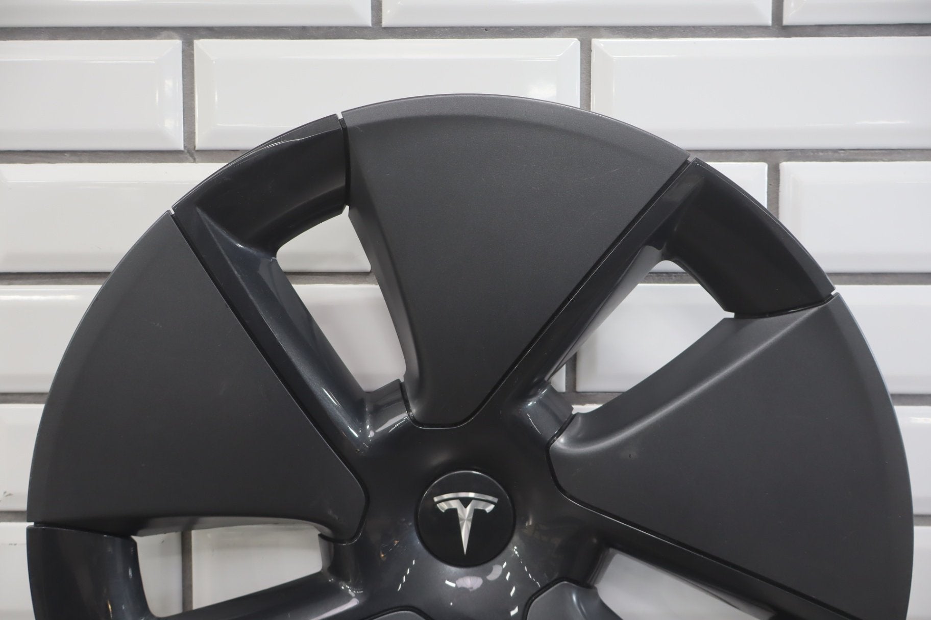 17-23 Tesla Model 3 Wheel Cover/Hub Cap OEM 18" Aero Wheels Dark Gray