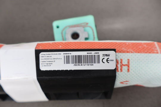 19 - 20 Hyundai Veloster Right Passenger Curtain Airbag OEM