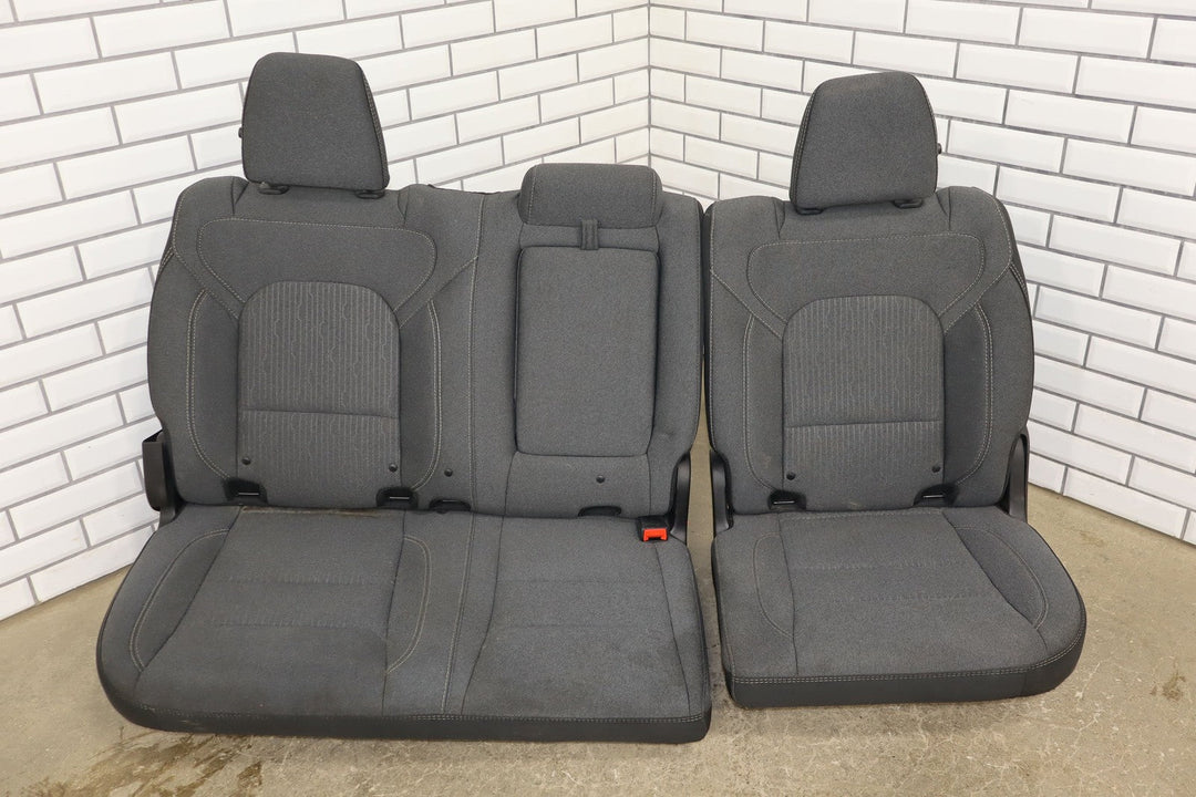 19 - 24 Ram 1500 (6 Lug) Crew Cab Cloth Rear Bench Seat (Black X9)
