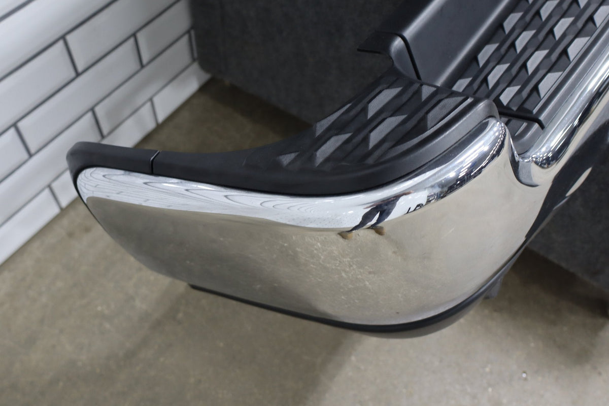 19-24 Ram 1500 (DT) Complete Rear Step Bumper Chrome Dual Exhaust Park Assist