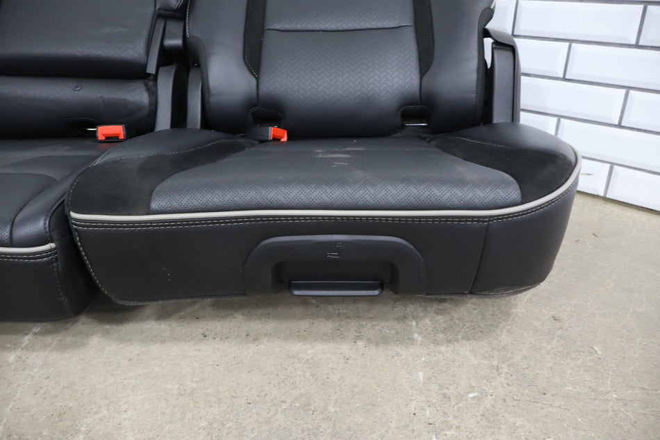 19-24 Ram 1500 (DT) Crew Cab Laramie Rear Seat Black (X9) Leather OEM