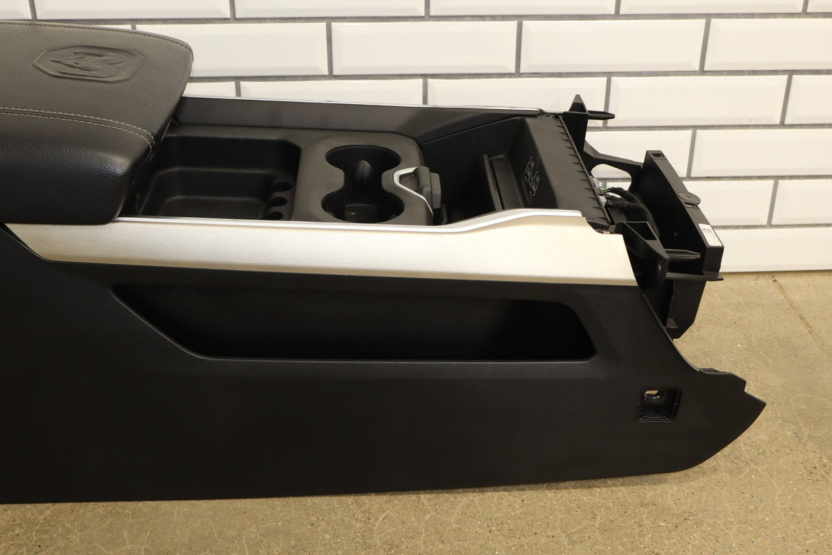 19-24 Ram 1500 (DT) Laramie Complete Floor Center Console Black (X9) Woodgrain
