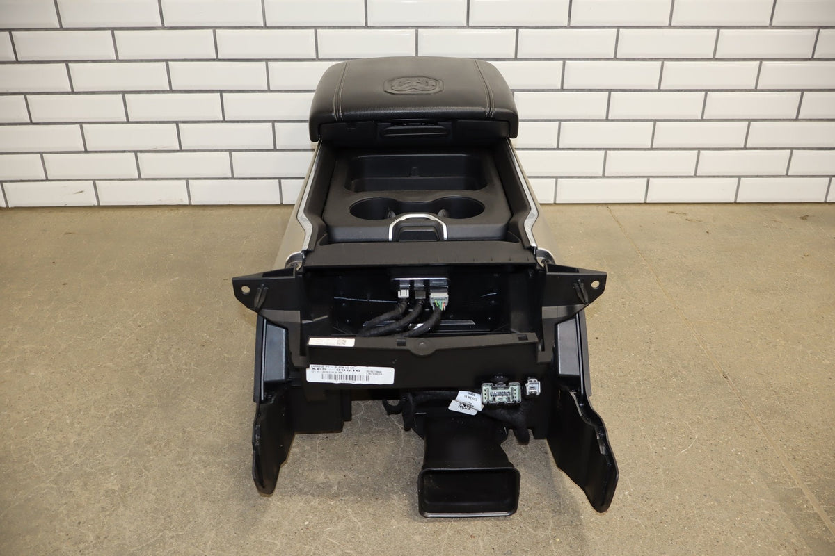 19-24 Ram 1500 (DT) Laramie Complete Floor Center Console Black (X9) Woodgrain