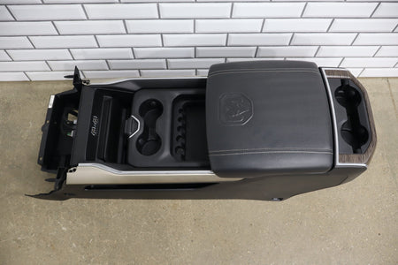 19-24 Ram 1500 (DT) Laramie Complete Floor Center Console Black (X9) Woodgrain