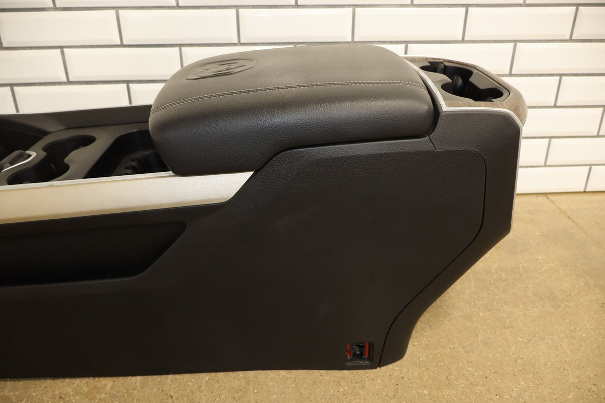 19-24 Ram 1500 (DT) Laramie Complete Floor Center Console Black (X9) Woodgrain
