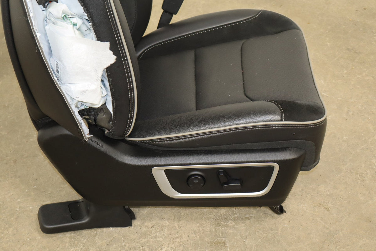 19-24 Ram 1500 (DT) Laramie Right Front Seat Leather (Black X9)