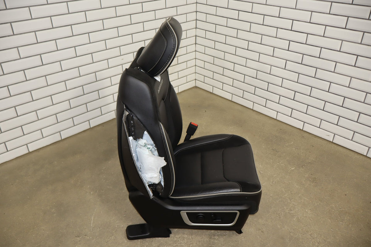 19-24 Ram 1500 (DT) Laramie Right Front Seat Leather (Black X9)