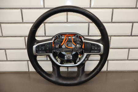 19-24 Ram 1500 (DT) Laramie Steering Wheel Leather (Black X9)