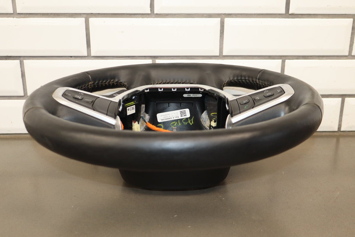 19-24 Ram 1500 (DT) Laramie Steering Wheel Leather (Black X9)