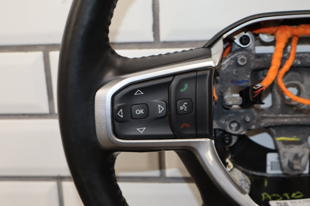 19-24 Ram 1500 (DT) Laramie Steering Wheel Leather (Black X9)