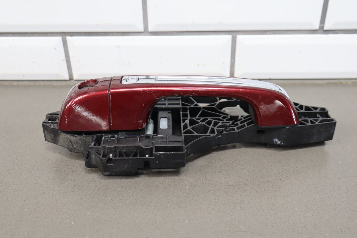 19-24 Ram 1500 (DT) Left Front Outer Door Handle Passive Entry Red (PRV) Chrome
