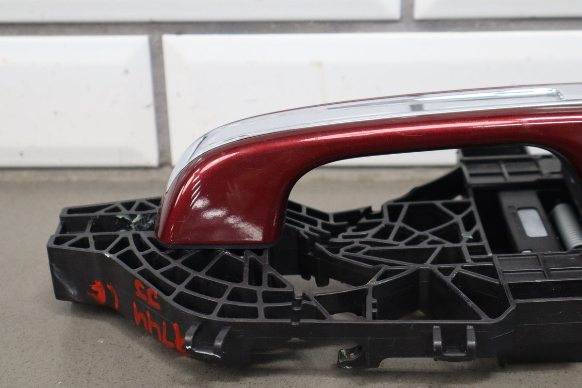 19-24 Ram 1500 (DT) Left Front Outer Door Handle Passive Entry Red (PRV) Chrome