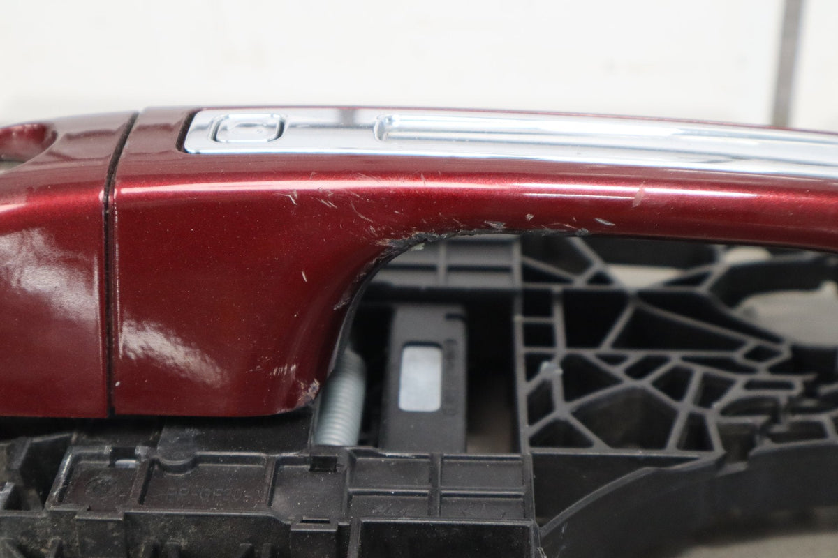 19-24 Ram 1500 (DT) Left Front Outer Door Handle Passive Entry Red (PRV) Chrome