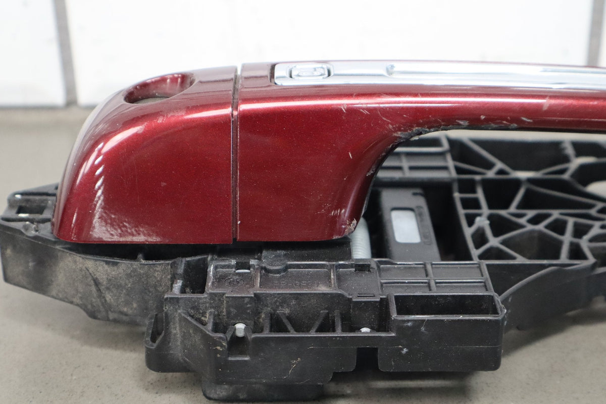 19-24 Ram 1500 (DT) Left Front Outer Door Handle Passive Entry Red (PRV) Chrome