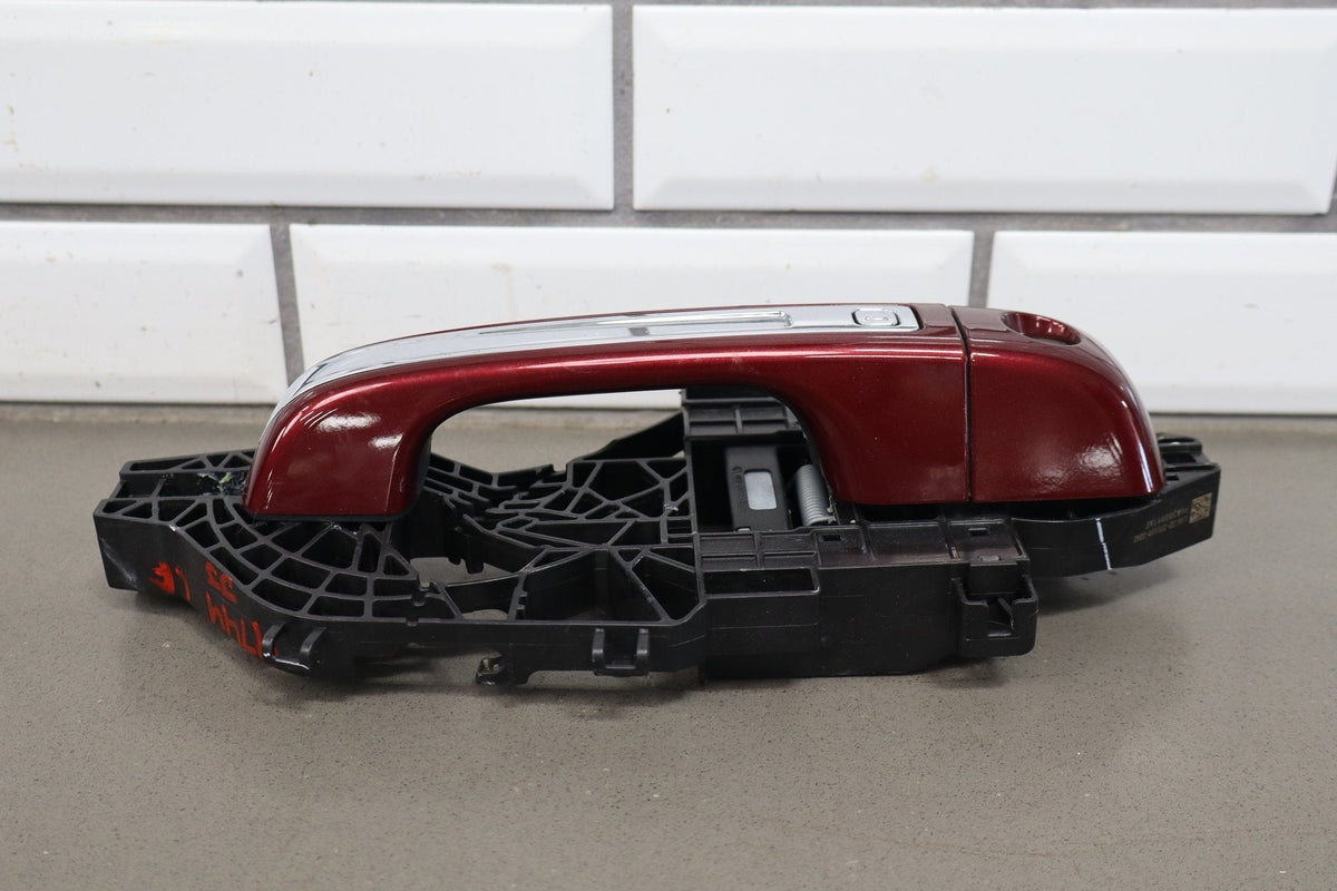 19-24 Ram 1500 (DT) Left Front Outer Door Handle Passive Entry Red (PRV) Chrome
