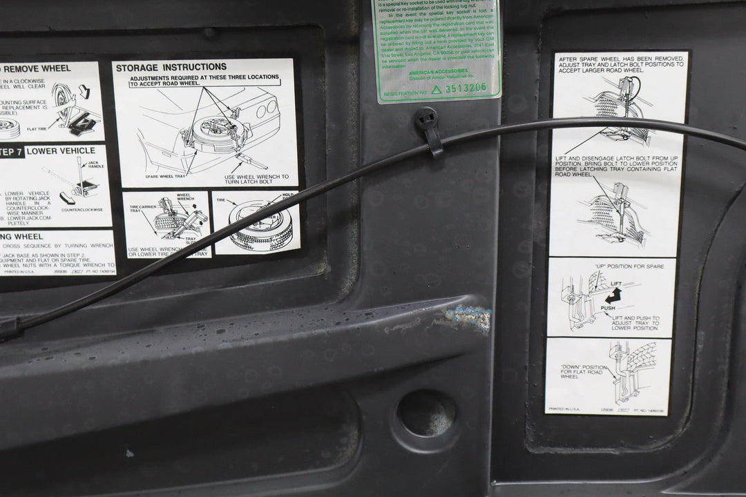 1984 - 1989 C4 Corvette Convertible Boot Cover *Nassau Blue 212*