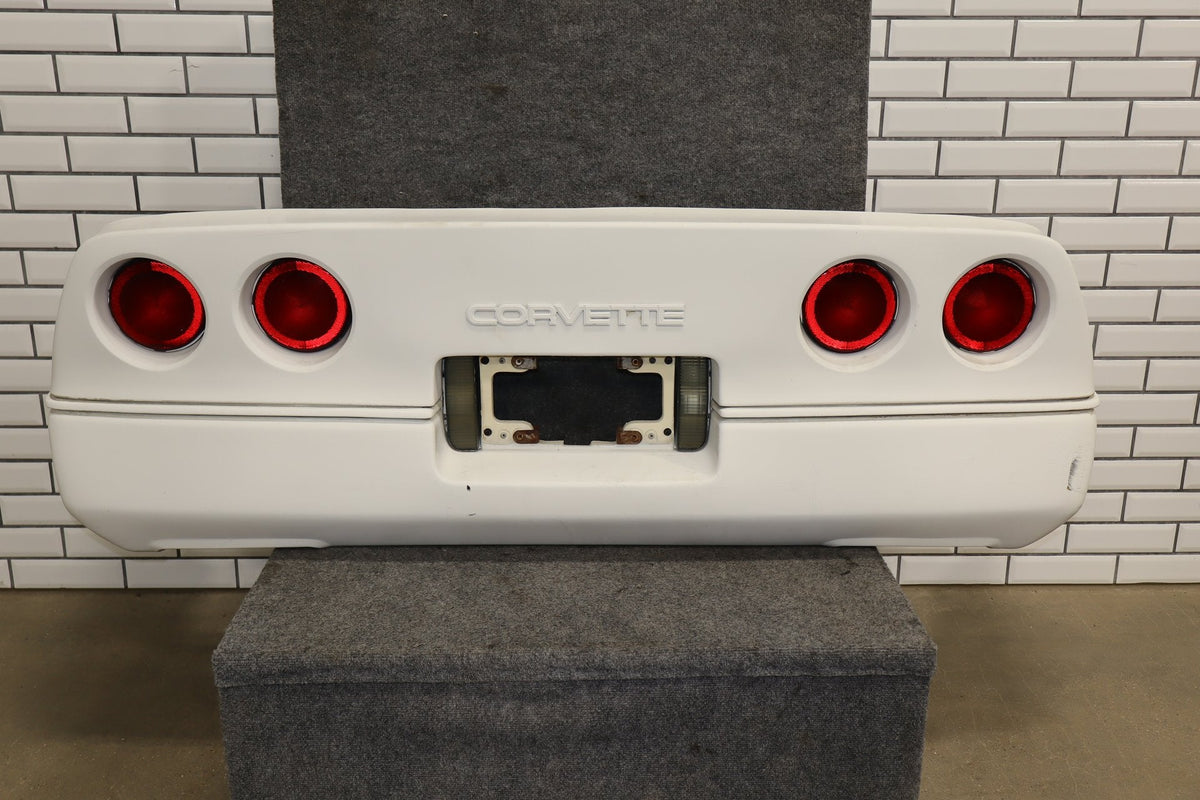 1984-1990 Chevrolet Corvette C4 Rear Bumper Artic White