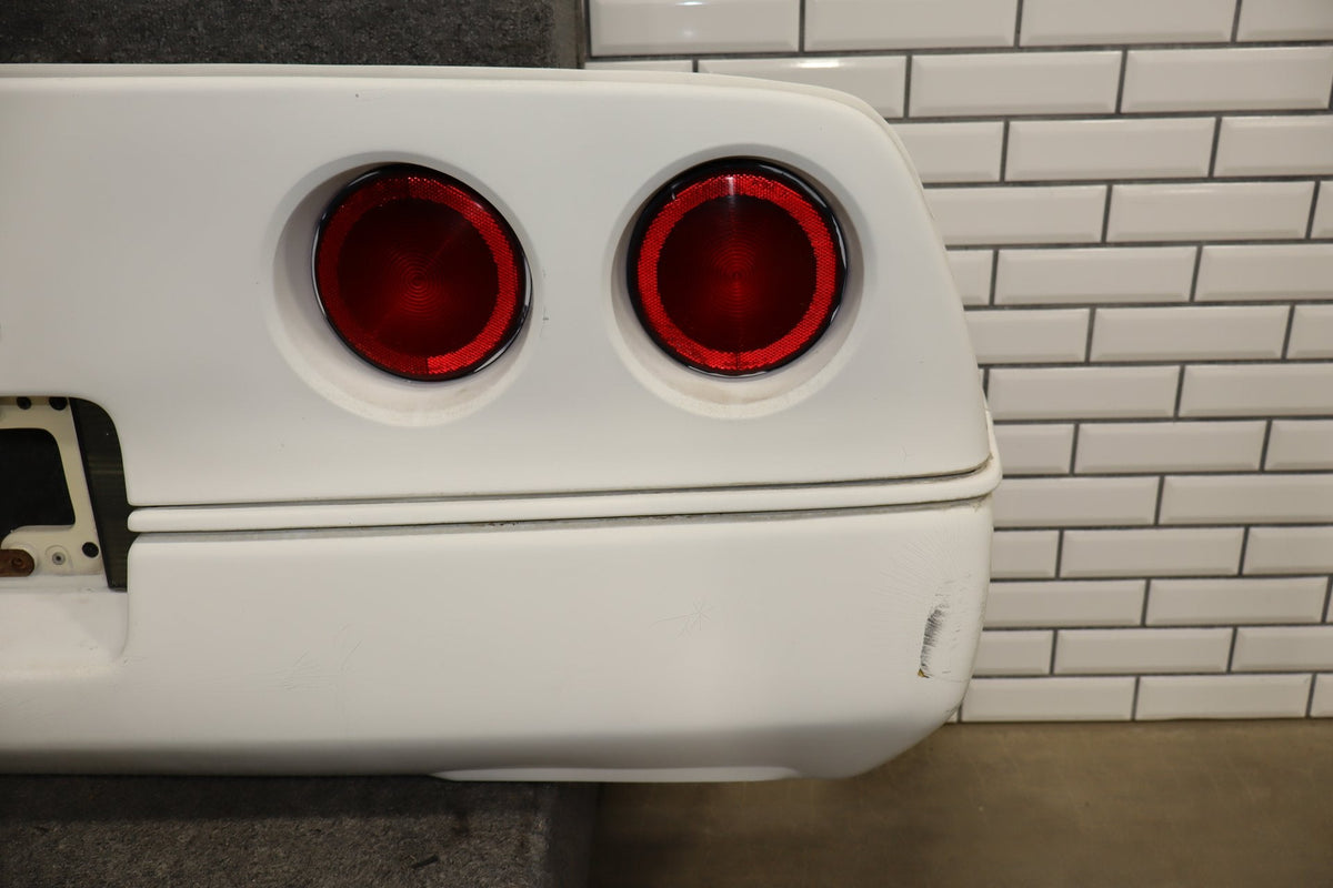 1984-1990 Chevrolet Corvette C4 Rear Bumper Artic White