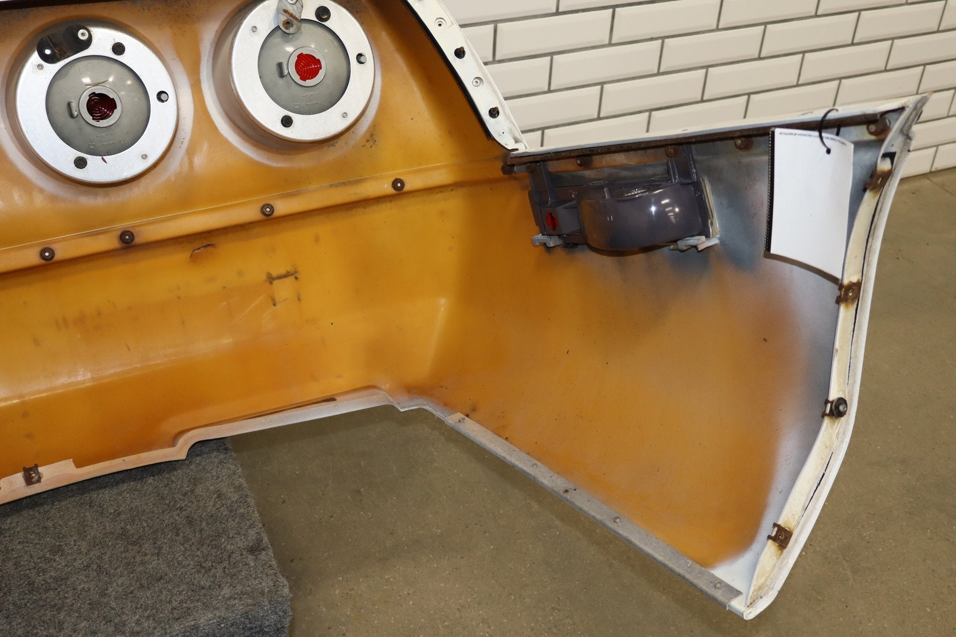 1984-1990 Chevrolet Corvette C4 Rear Bumper White 10