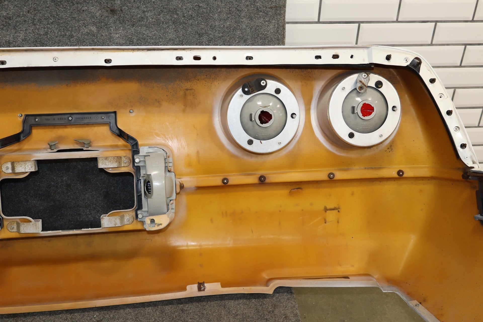 1984-1990 Chevrolet Corvette C4 Rear Bumper White 10
