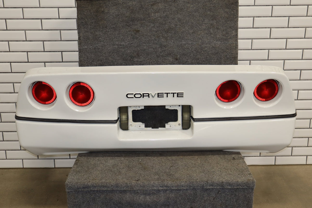1984-1990 Chevrolet Corvette C4 Rear Bumper White 10