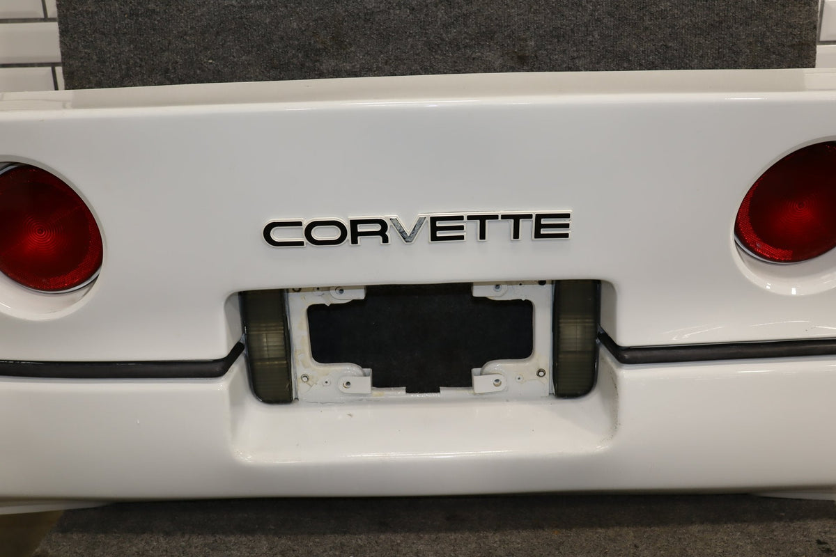 1984-1990 Chevrolet Corvette C4 Rear Bumper White 10