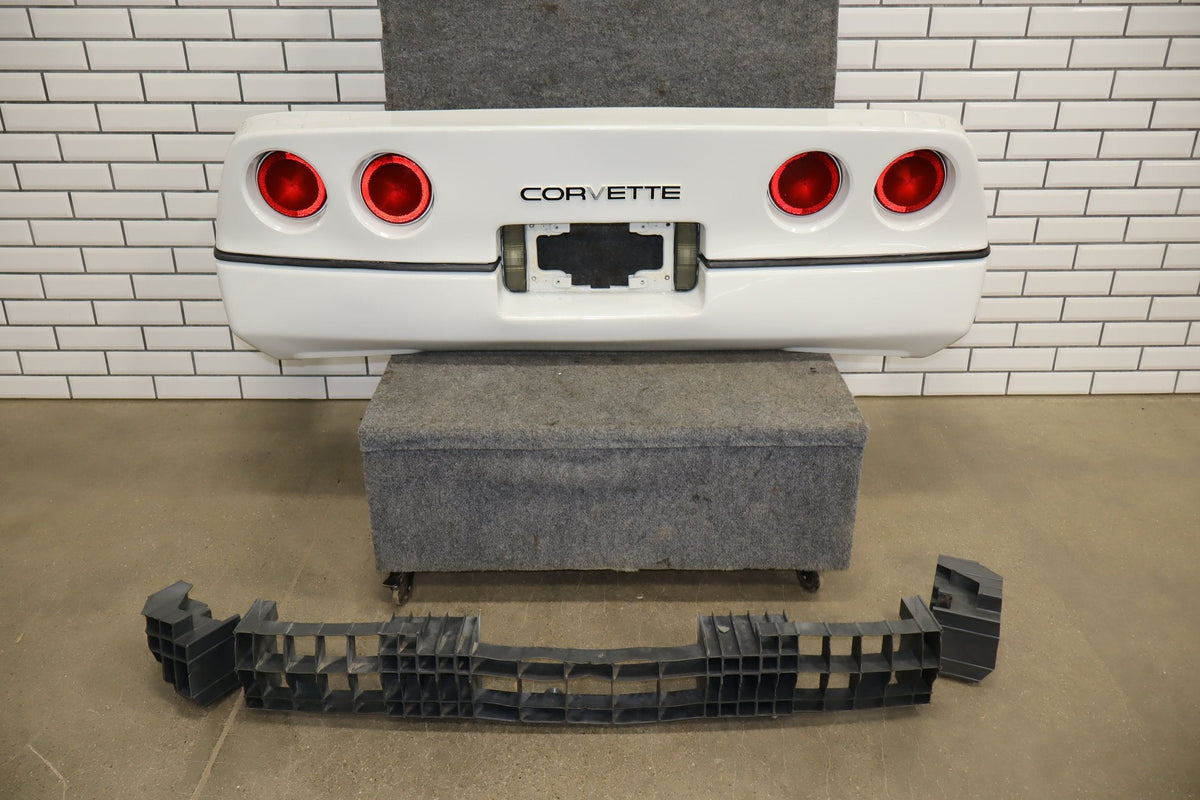 1984-1990 Chevrolet Corvette C4 Rear Bumper White 10