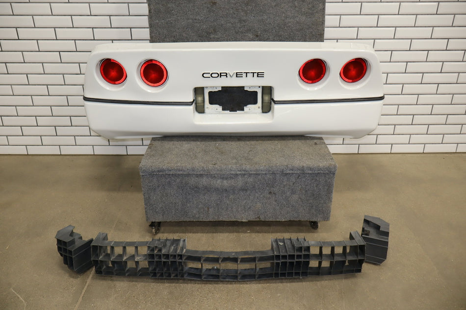 1984-1990 Chevrolet Corvette C4 Rear Bumper White 10