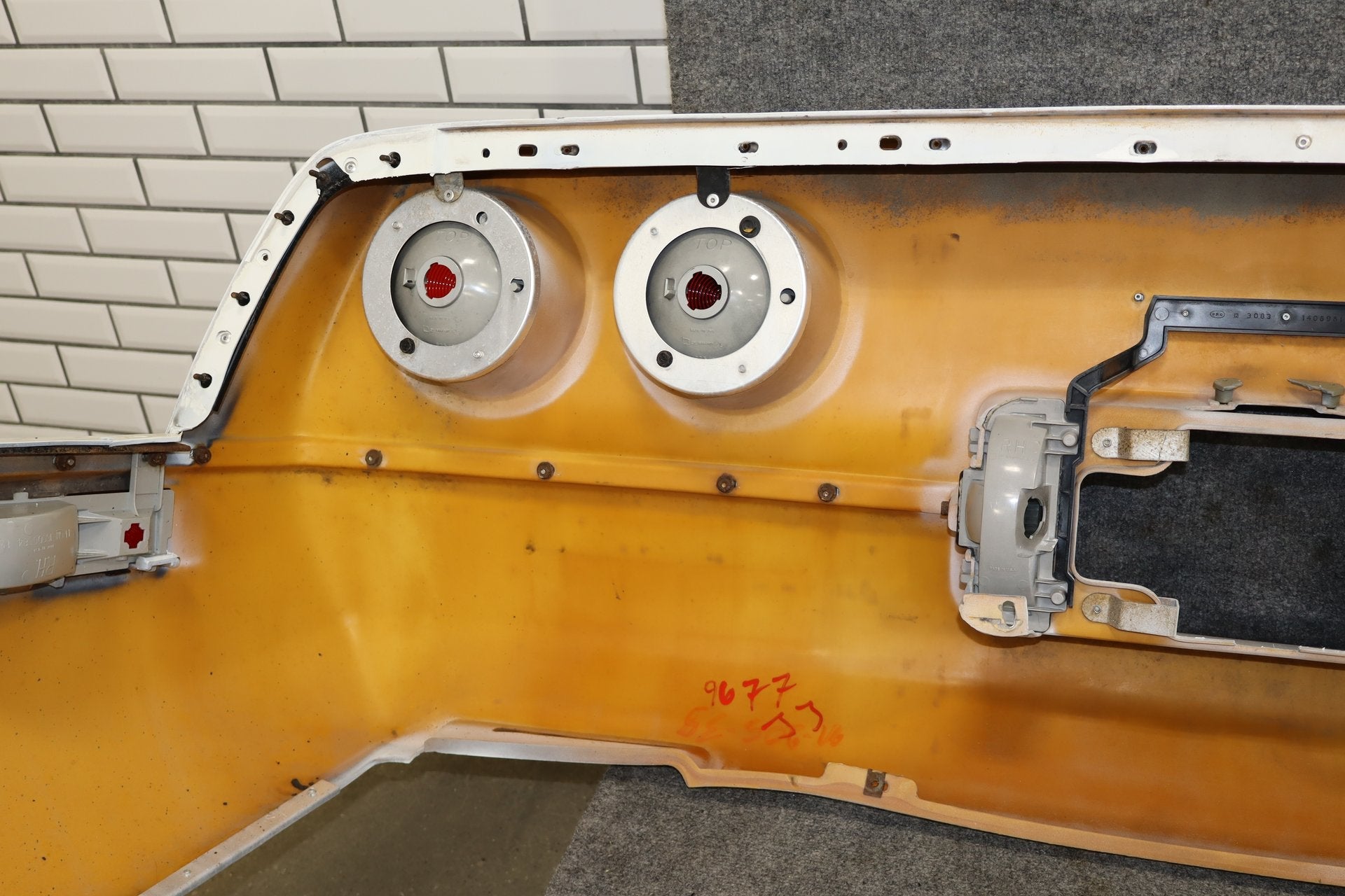 1984-1990 Chevrolet Corvette C4 Rear Bumper White 10