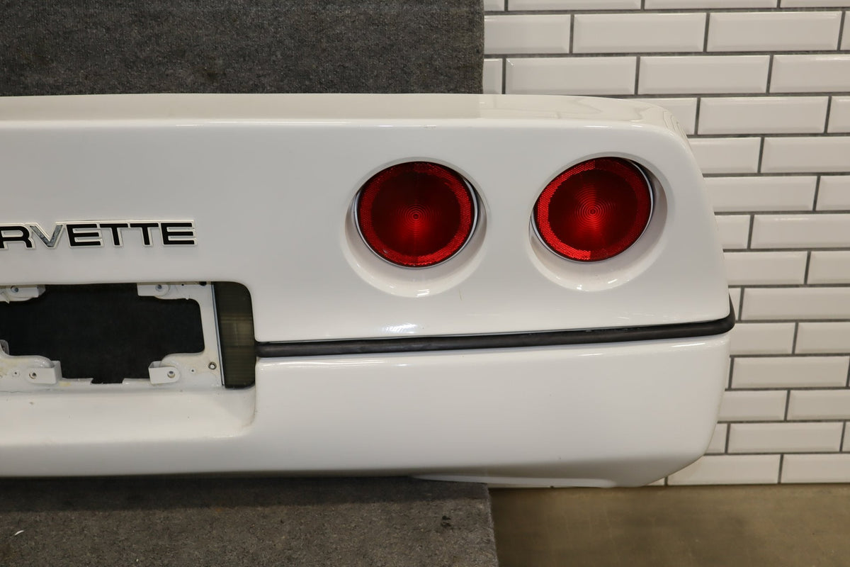 1984-1990 Chevrolet Corvette C4 Rear Bumper White 10