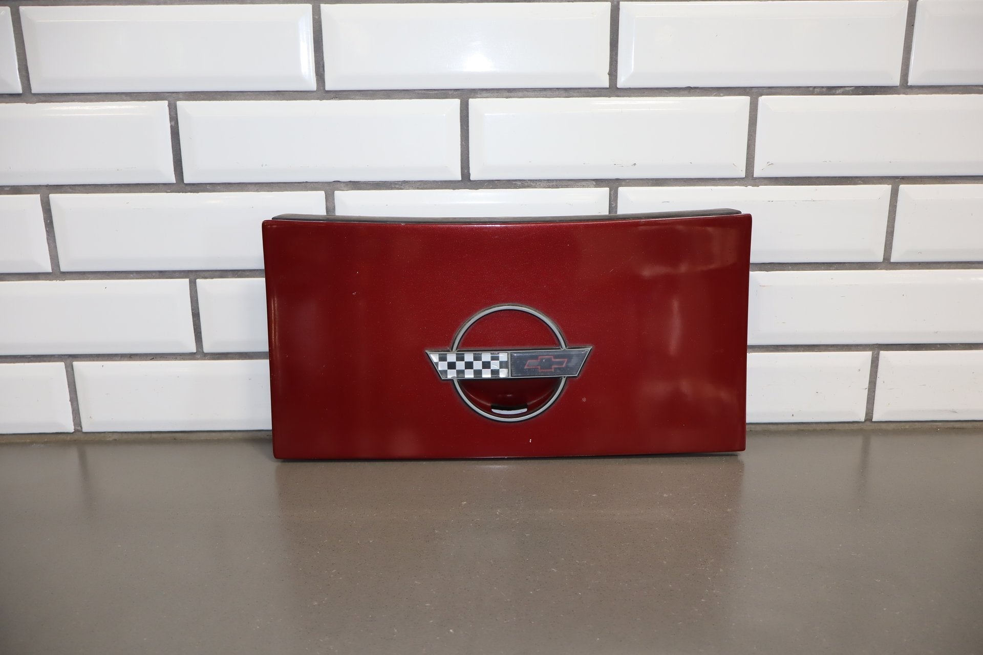 1984-1996 Chevrolet Corvette C4 Coupe- Fuel Filler Door Dark Red 75