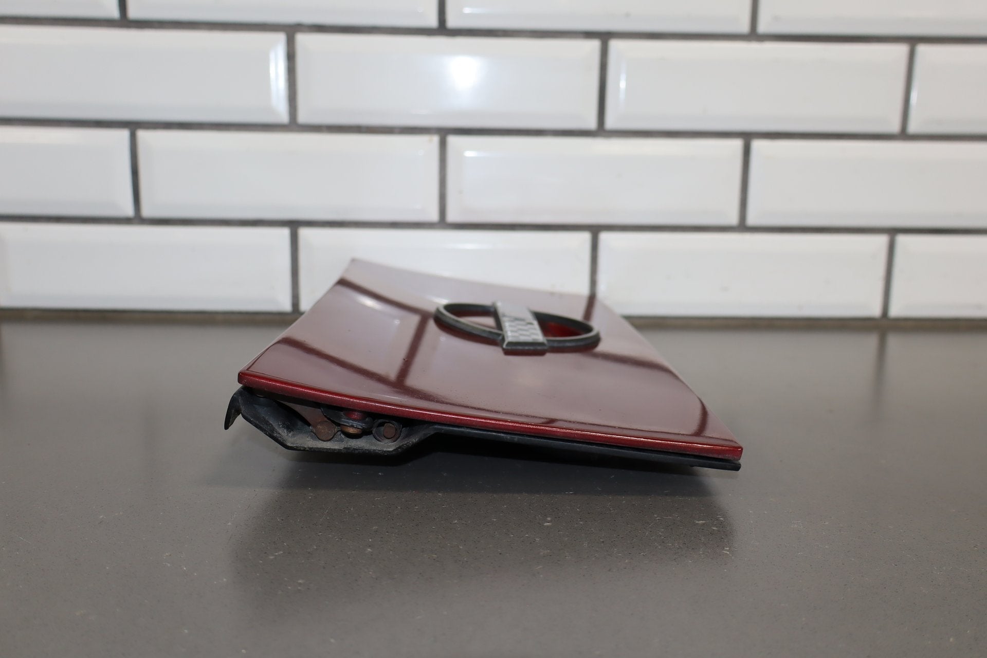1984-1996 Chevrolet Corvette C4 Coupe- Fuel Filler Door Dark Red 75