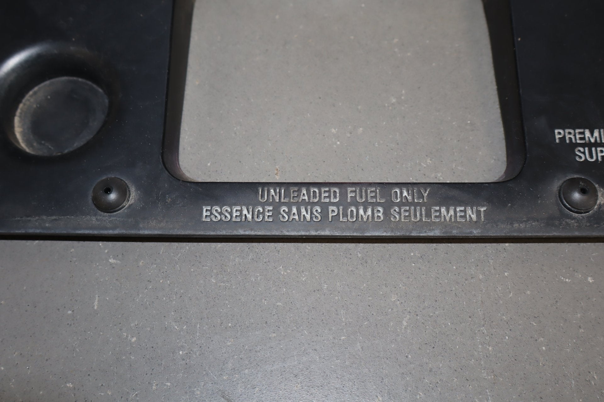 1984-1996 Chevrolet Corvette C4 Coupe- Fuel Filler Door Dark Red 75