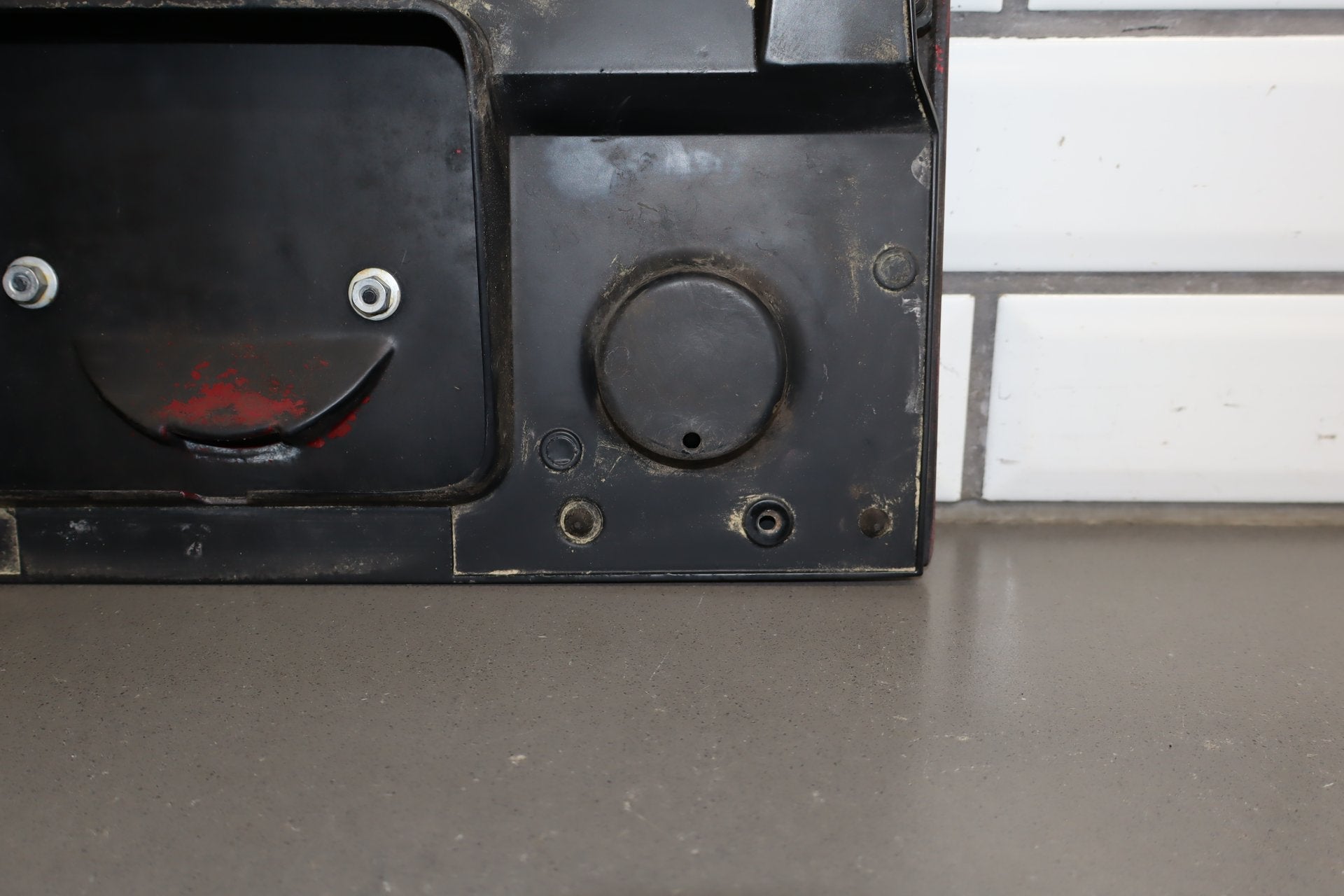 1984-1996 Chevrolet Corvette C4 Coupe- Fuel Filler Door Dark Red 75