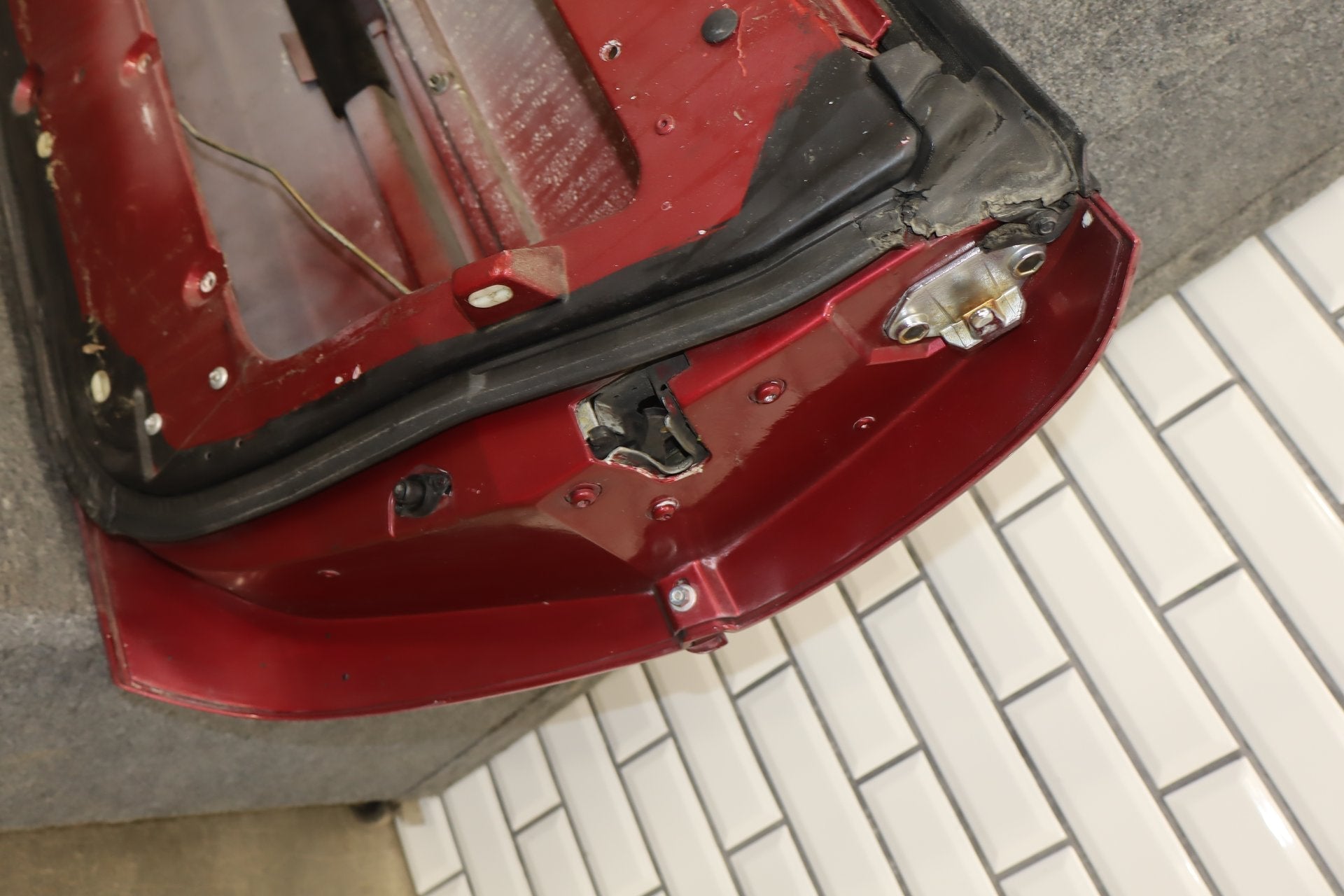 1984-1996 Chevrolet Corvette Right Front Door Dark Red 75