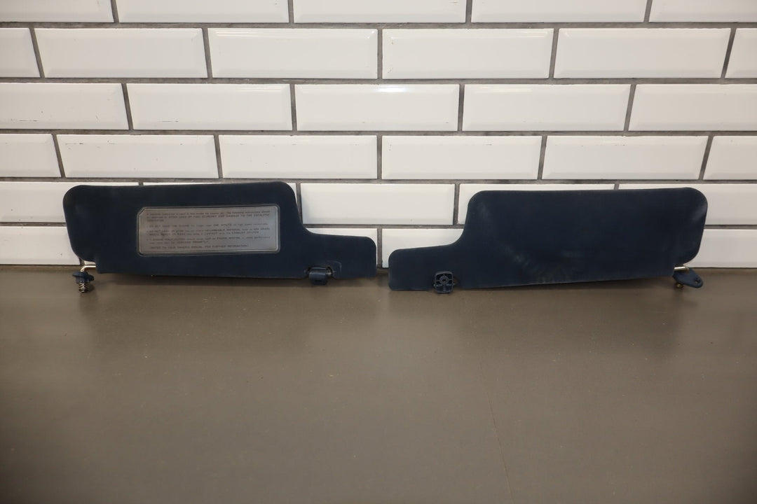 1984 Nissan 300ZX 2+2 Sun Visor Pair Left/Right Blue