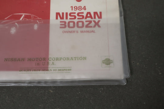 1984 Nissan 300ZX Owners Handbook OEM