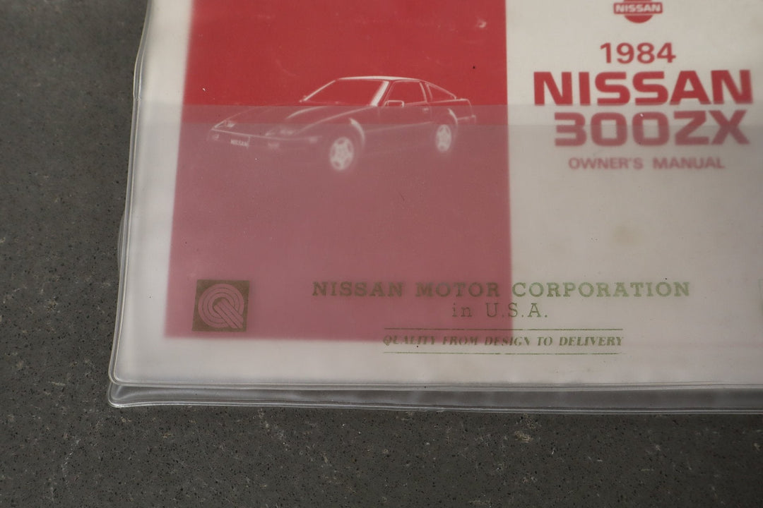 1984 Nissan 300ZX Owners Handbook OEM