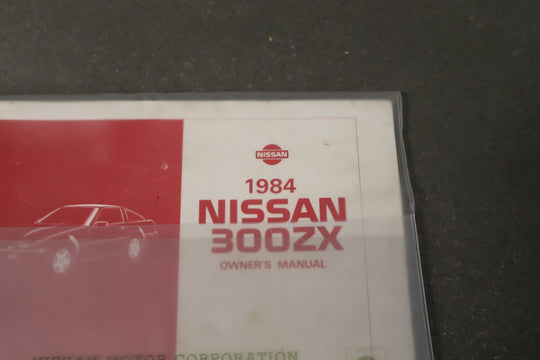 1984 Nissan 300ZX Owners Handbook OEM