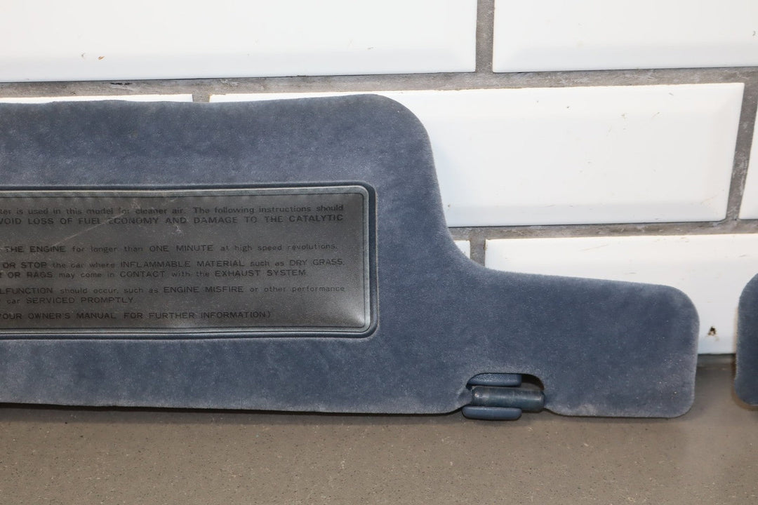1984 Nissan 300ZX Sun Visor Pair Left/Right Grey
