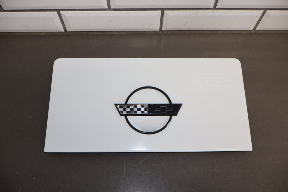 1986-1996 Chevrolet Corvette C4 Convertible - Fuel Filler Door Artic White 10