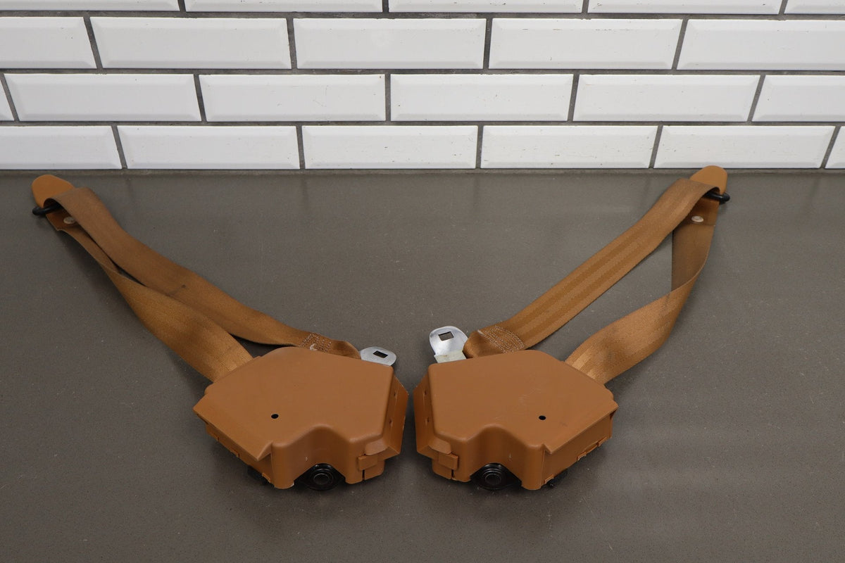 1986-1996 Chevrolet Corvette Convertible Pair- Seat Belts Cognac