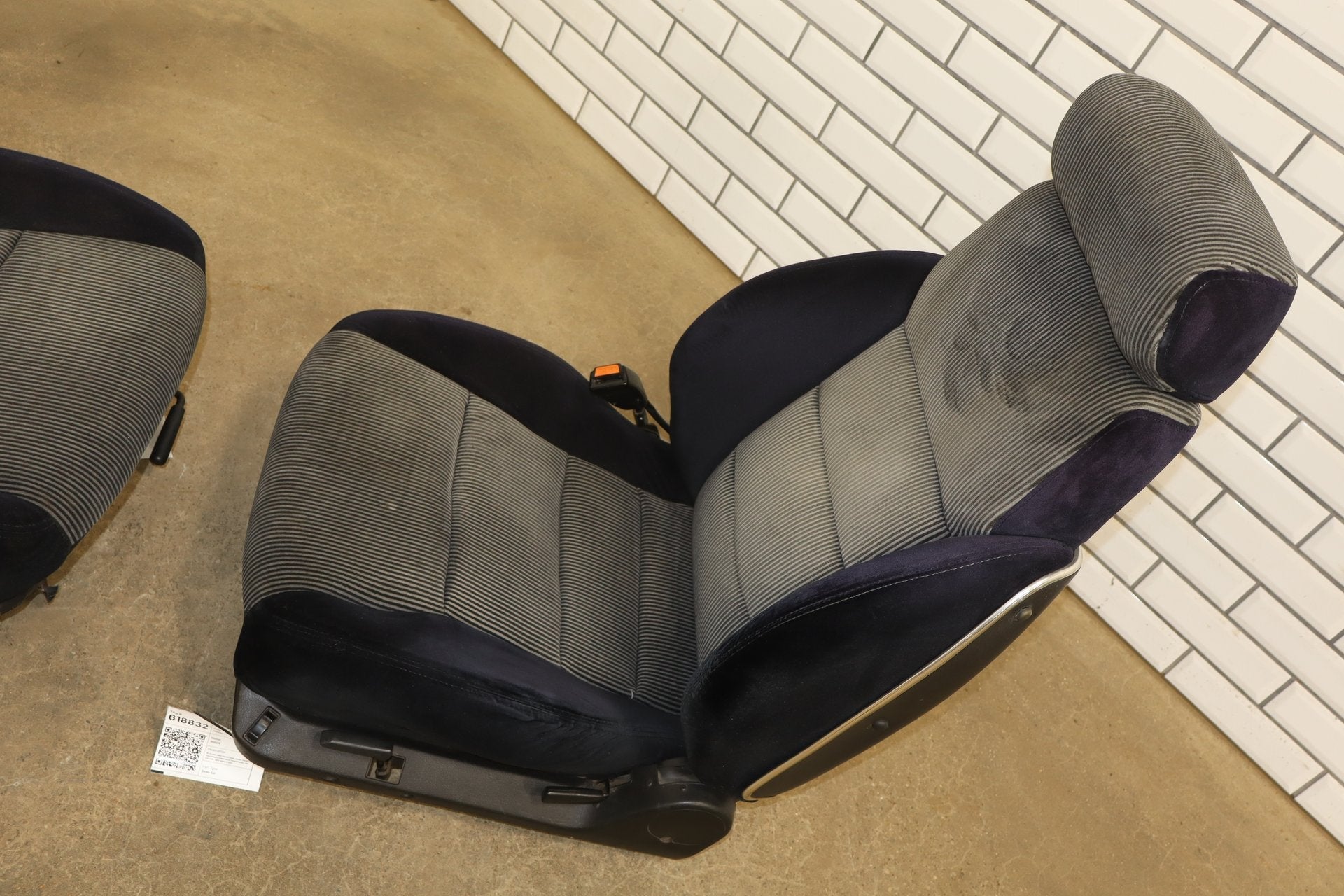 1986 Nissan 300ZX Cloth Seats Set 2 Seater Black