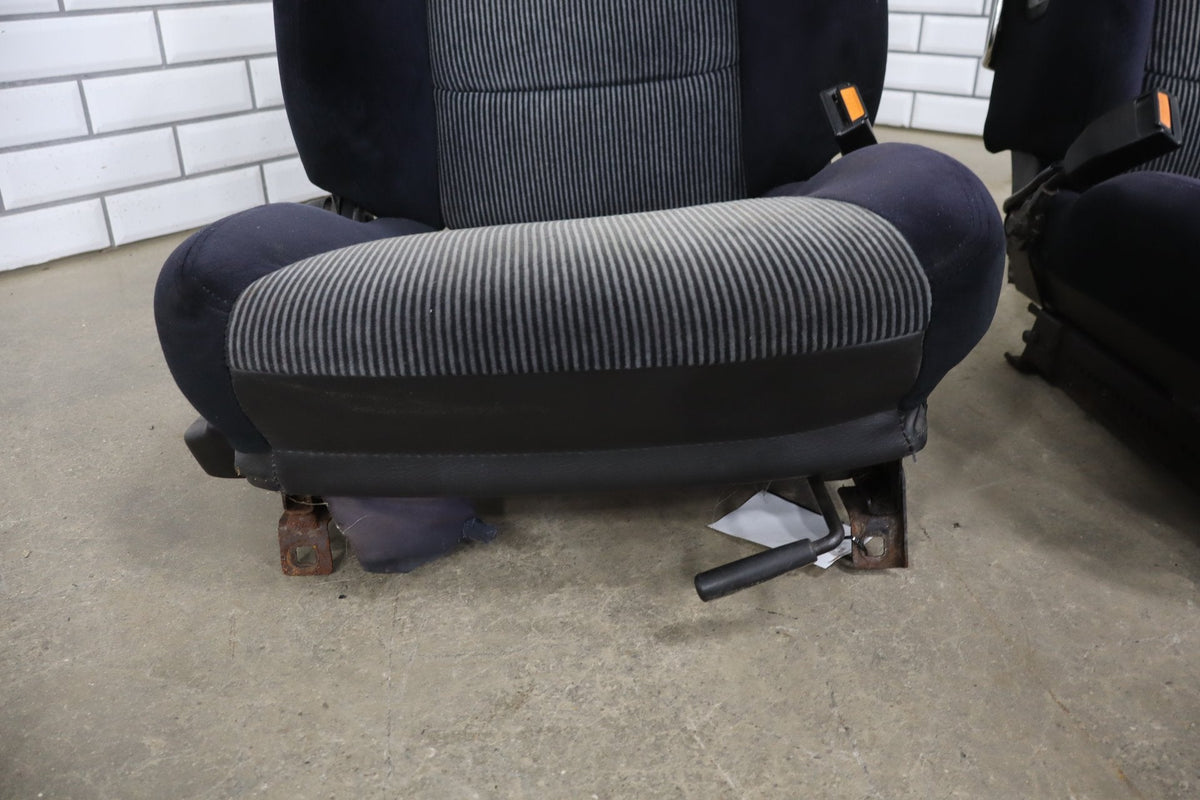 1986 Nissan 300ZX Cloth Seats Set 2 Seater Black
