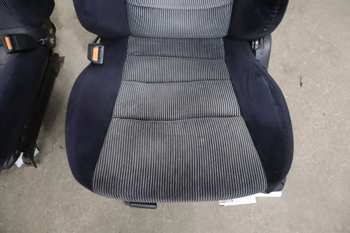 1986 Nissan 300ZX Cloth Seats Set 2 Seater Black