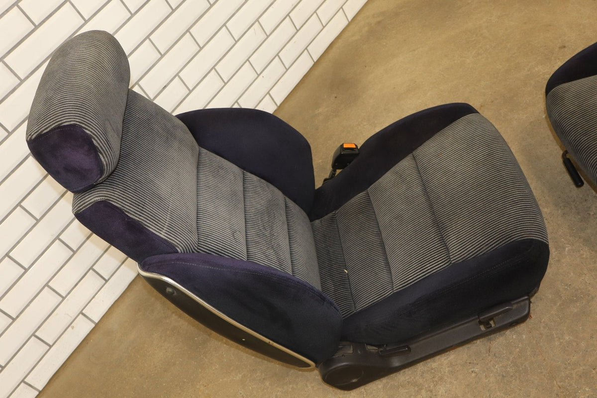 1986 Nissan 300ZX Cloth Seats Set 2 Seater Black