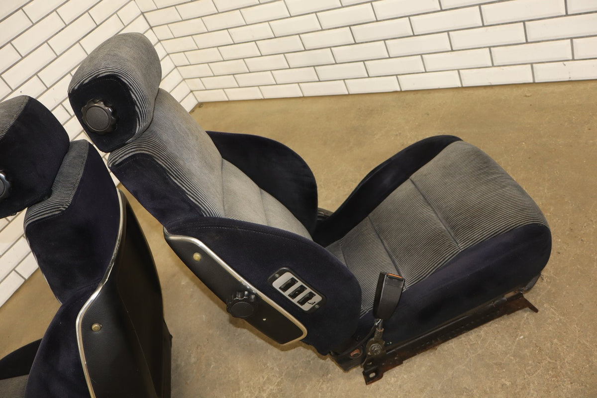 1986 Nissan 300ZX Cloth Seats Set 2 Seater Black